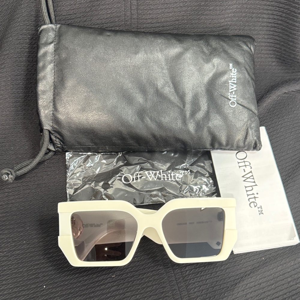 Off-White Ivory Sunglasses-unisex